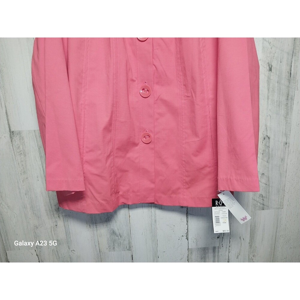 R.Q.T. Woman Bold And Basic Jacket Size 3X Peach NWT - Picture 2 of 8